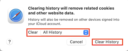 Safari Clear History