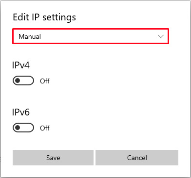 Network Adapter Manual Screenshot